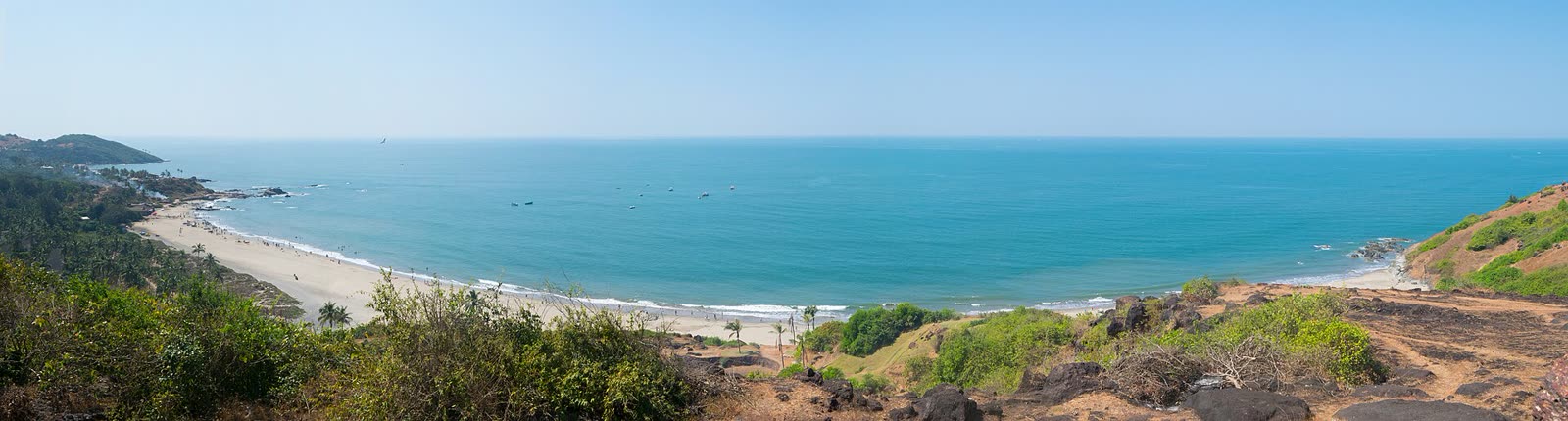 Vagator — Red cliffs above the sea, Goa